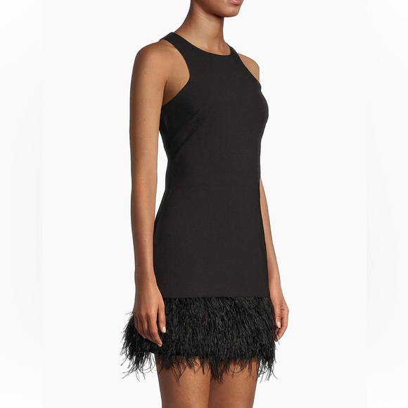 NWT•Likely•Black Cami Feather-Hem Minidress
Sz: 4 - Picture 7 of 12